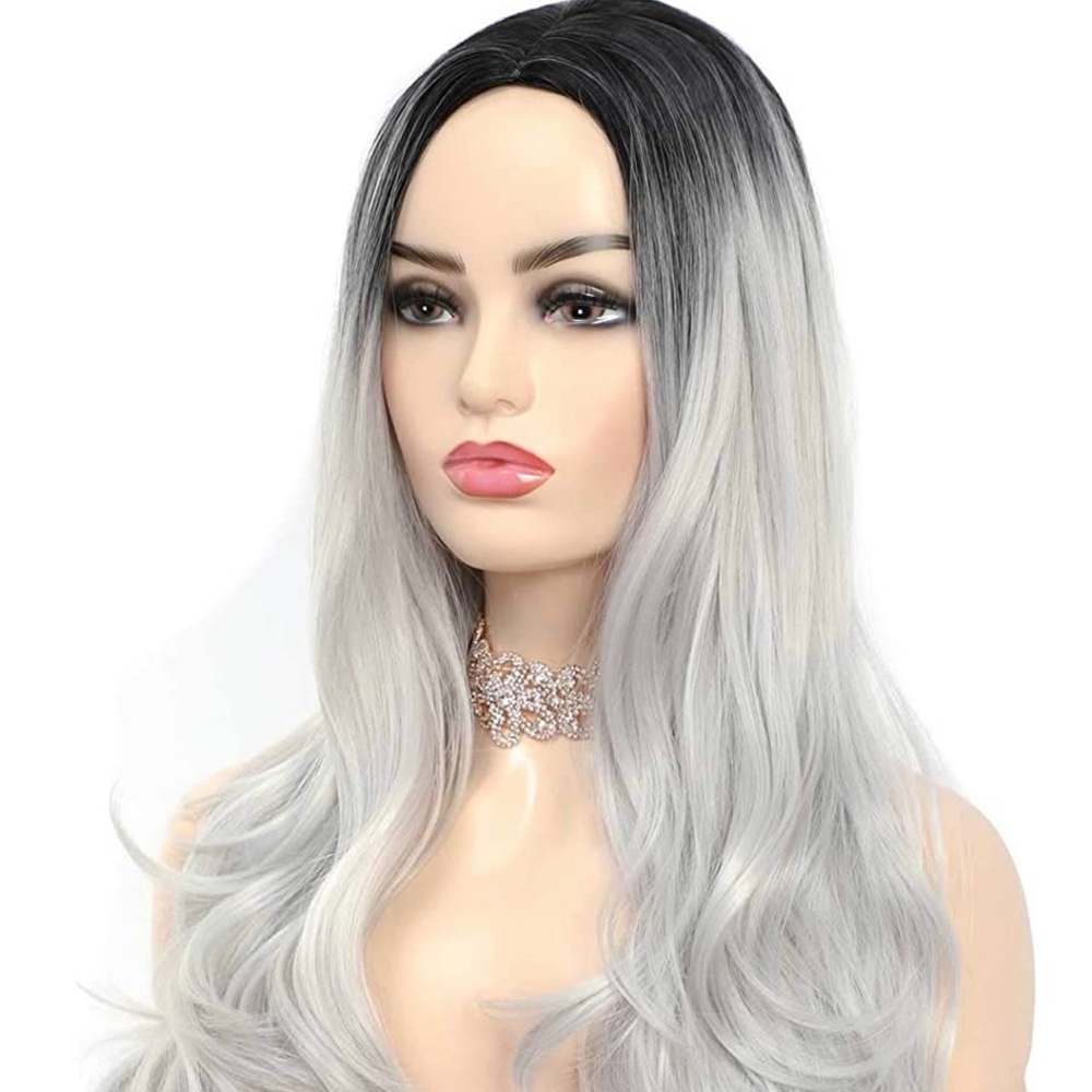 Ombré Wig Black and Grey